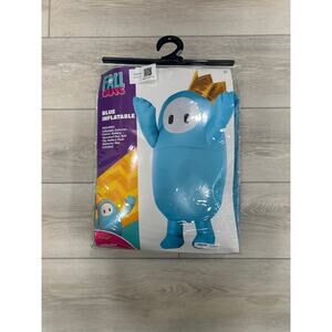 Fall Guys Blue Inflatable Youth Costume with Crown Spirit Halloween